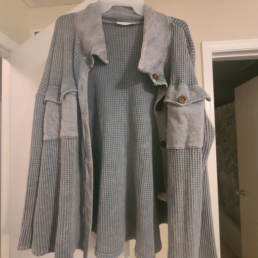 Green/teal never worn Shacket